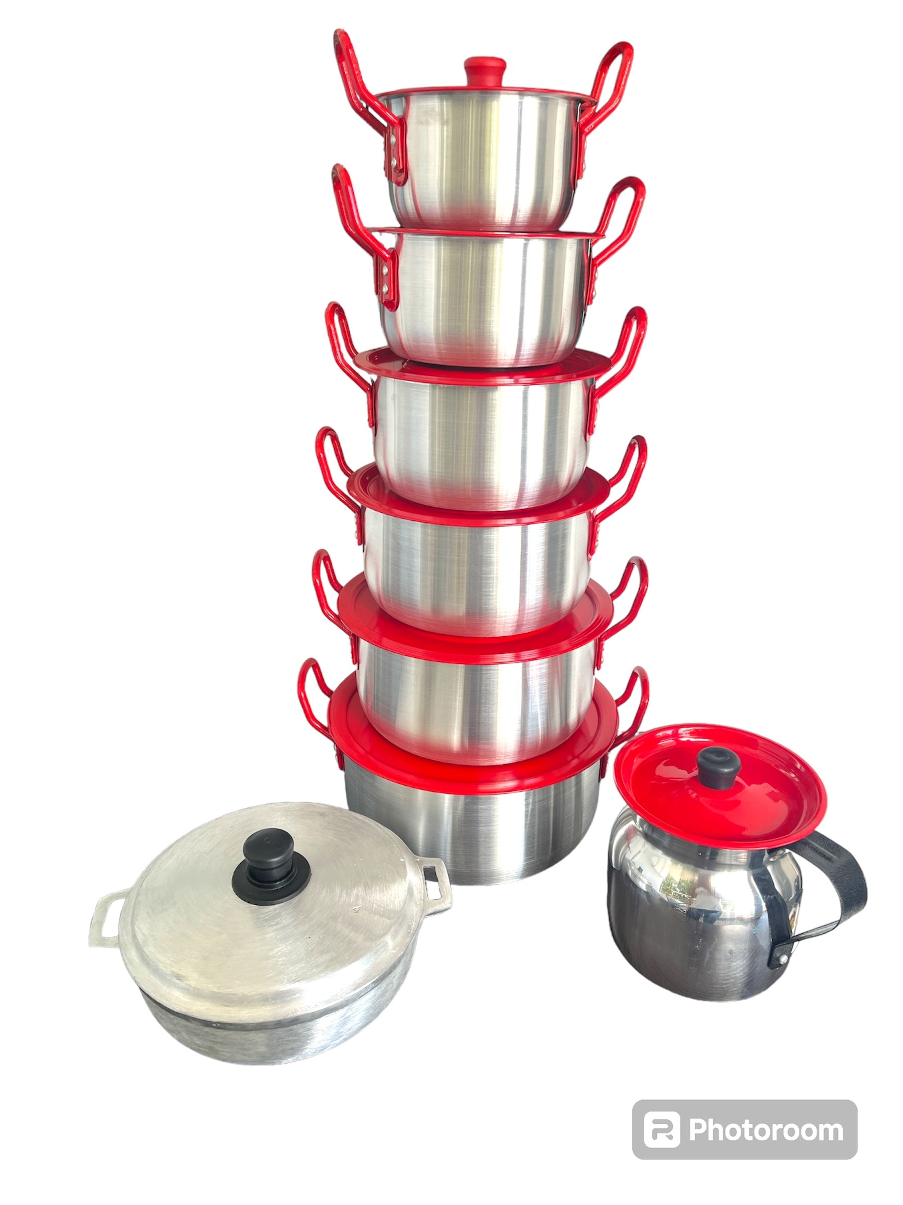 COMBO OLLA X6+CALDERO 4+JARRA 2 LITROS