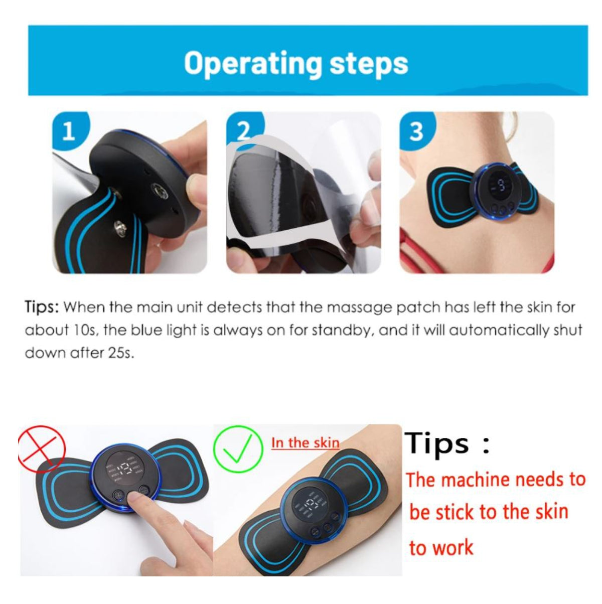 Mini Masajeador mariposa Cuello portátil