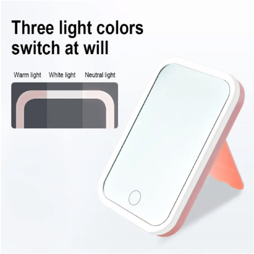 Mini Espejo Iluminado Tactil Luz Led