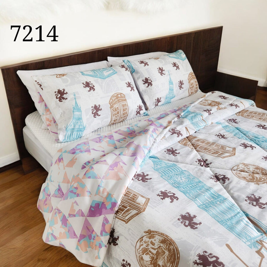 Edredón cubrelecho doble faz cama doble