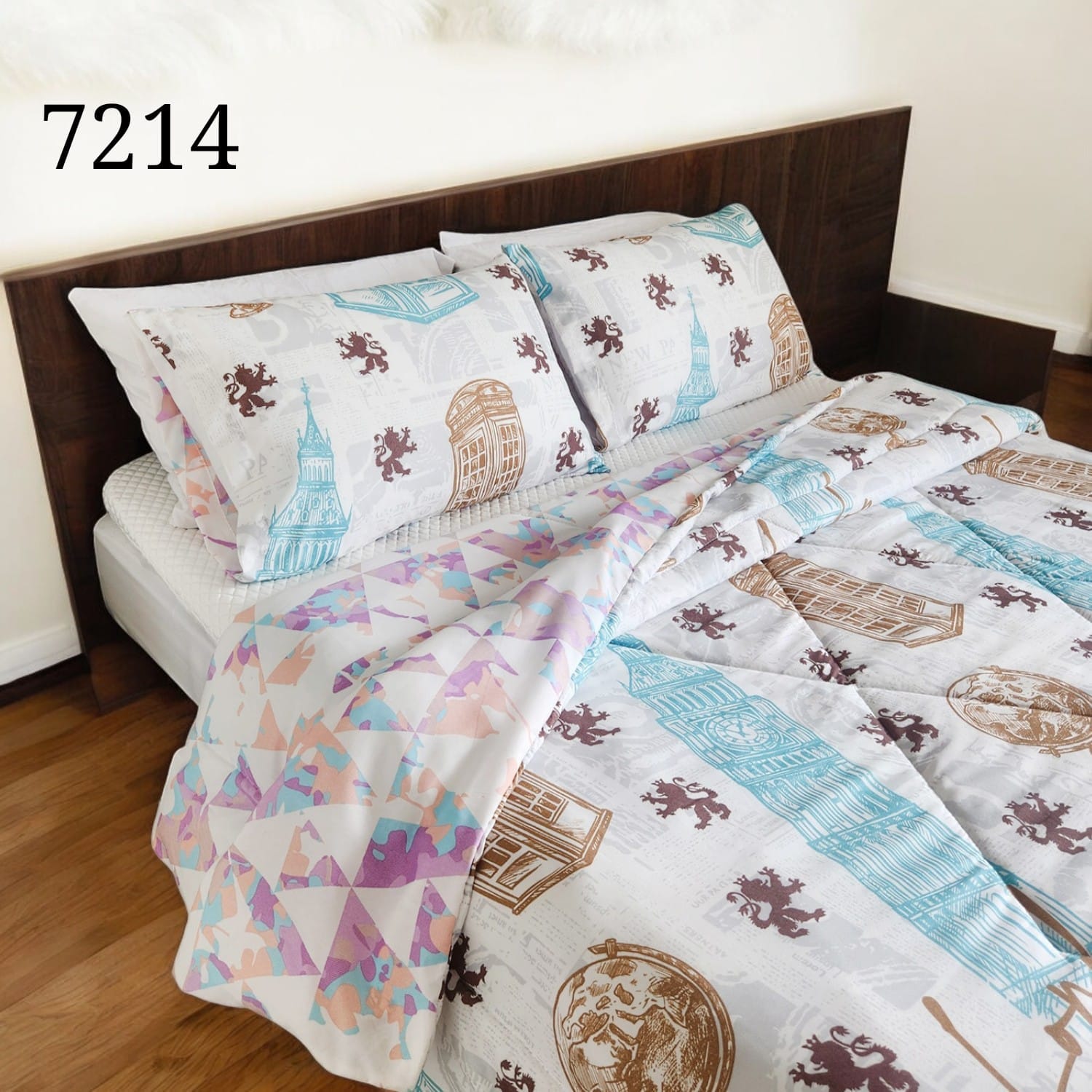 Edredón cubrelecho doble faz cama doble