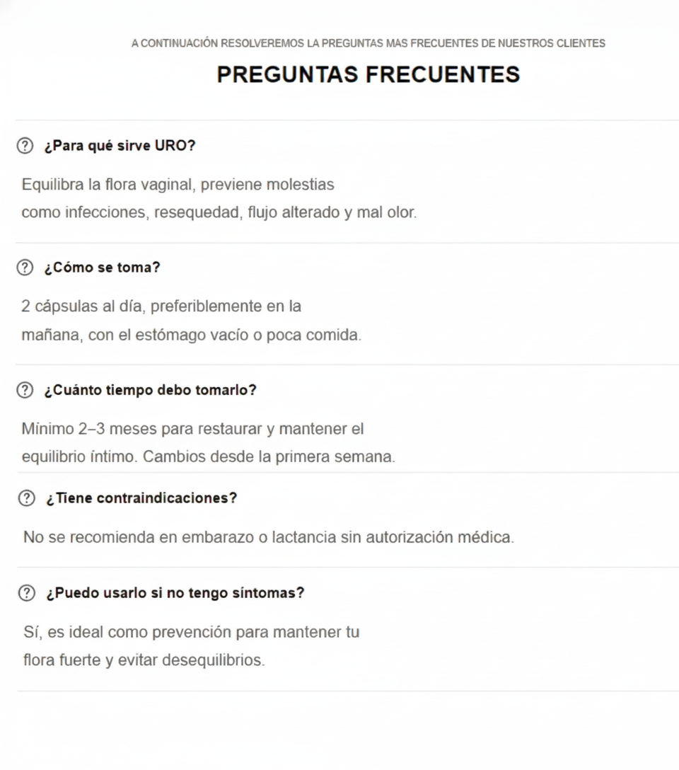 Uro Probiotico Vaginal