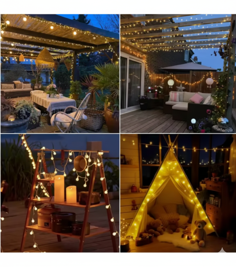 Tira Luces LED Navidad Decorativas 6M 40