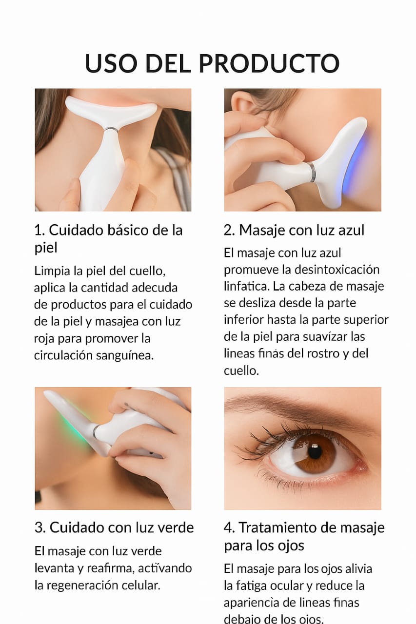 Masajeador Antiarrugas Y Rodillo